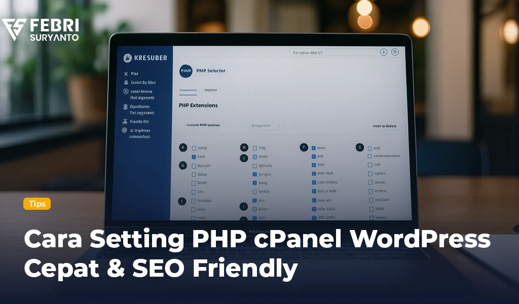 Panduan lengkap cara setting PHP cPanel agar WordPress cepat dan SEO friendly. Cocok untuk pengguna Elementor, WooCommerce, dan semua jenis situs WordPress.
