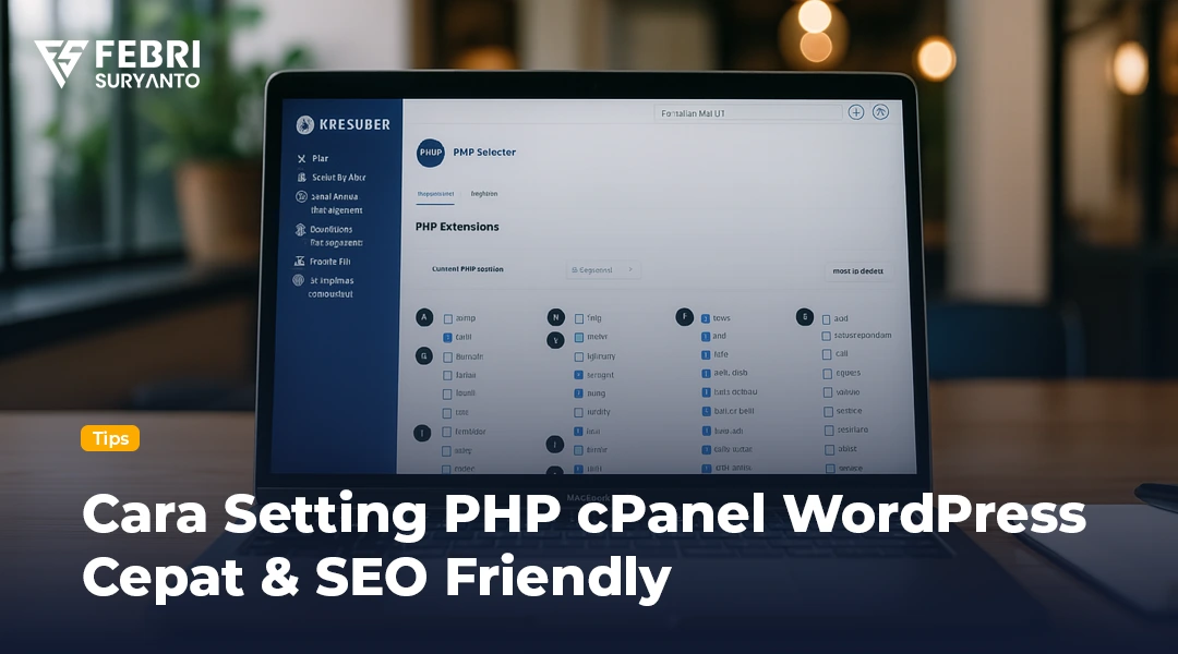 Panduan lengkap cara setting PHP cPanel agar WordPress cepat dan SEO friendly. Cocok untuk pengguna Elementor, WooCommerce, dan semua jenis situs WordPress.