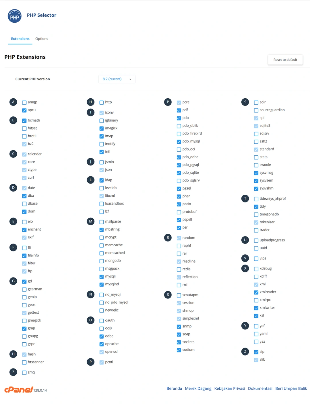 Ekstensi PHP yang Wajib Diaktifkan di cPanel